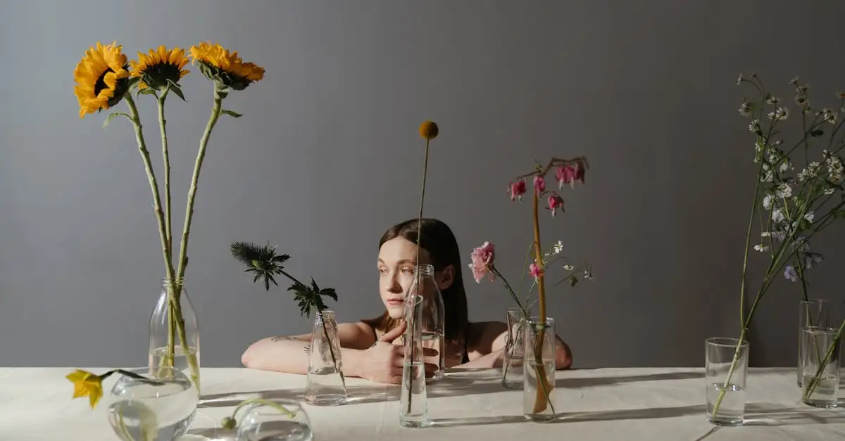 Kunst zonnebloemen