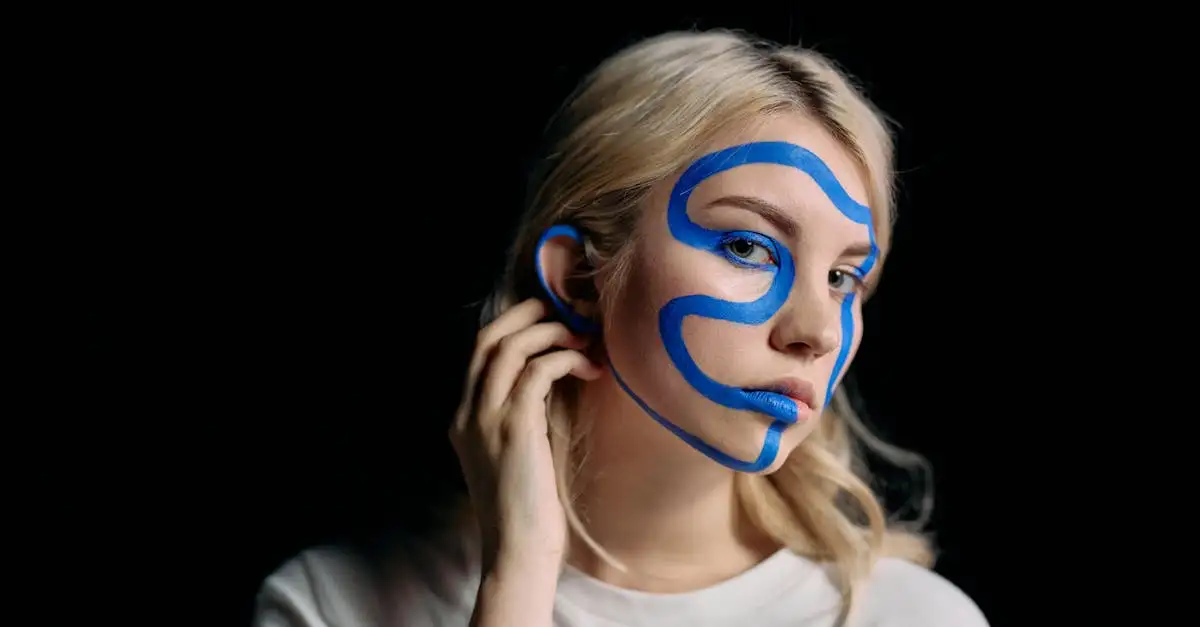Abstracte kunst gezicht: moderne en unieke stijl